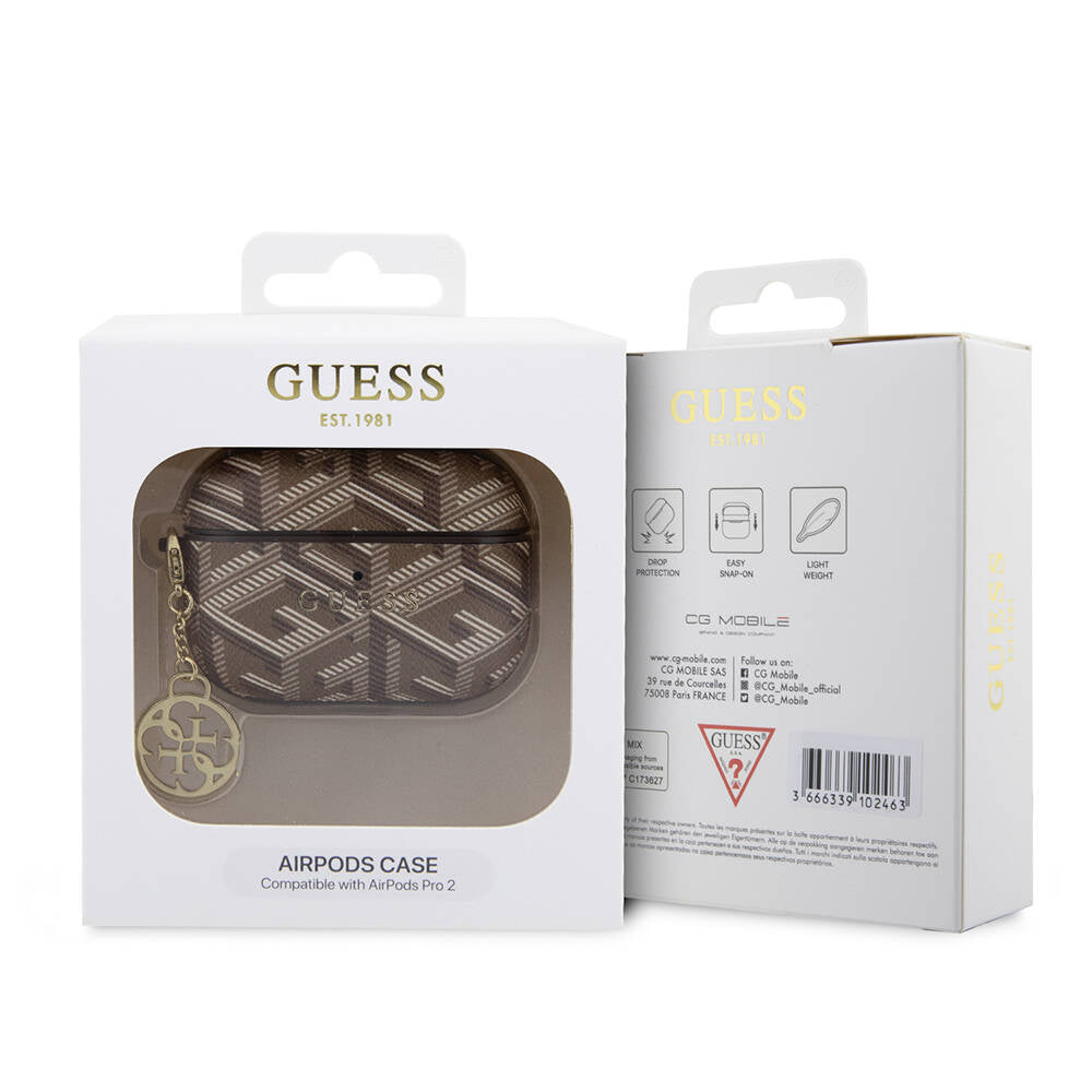 Guess Airpods Pro 2 Orjinal Lisanslı G Cube Desenli 4G Süs Zincirli Kılıf Guess Airpods Pro 2 Orjinal Lisanslı G Cube Desenli 4G Süs Zincirli Kılıf
